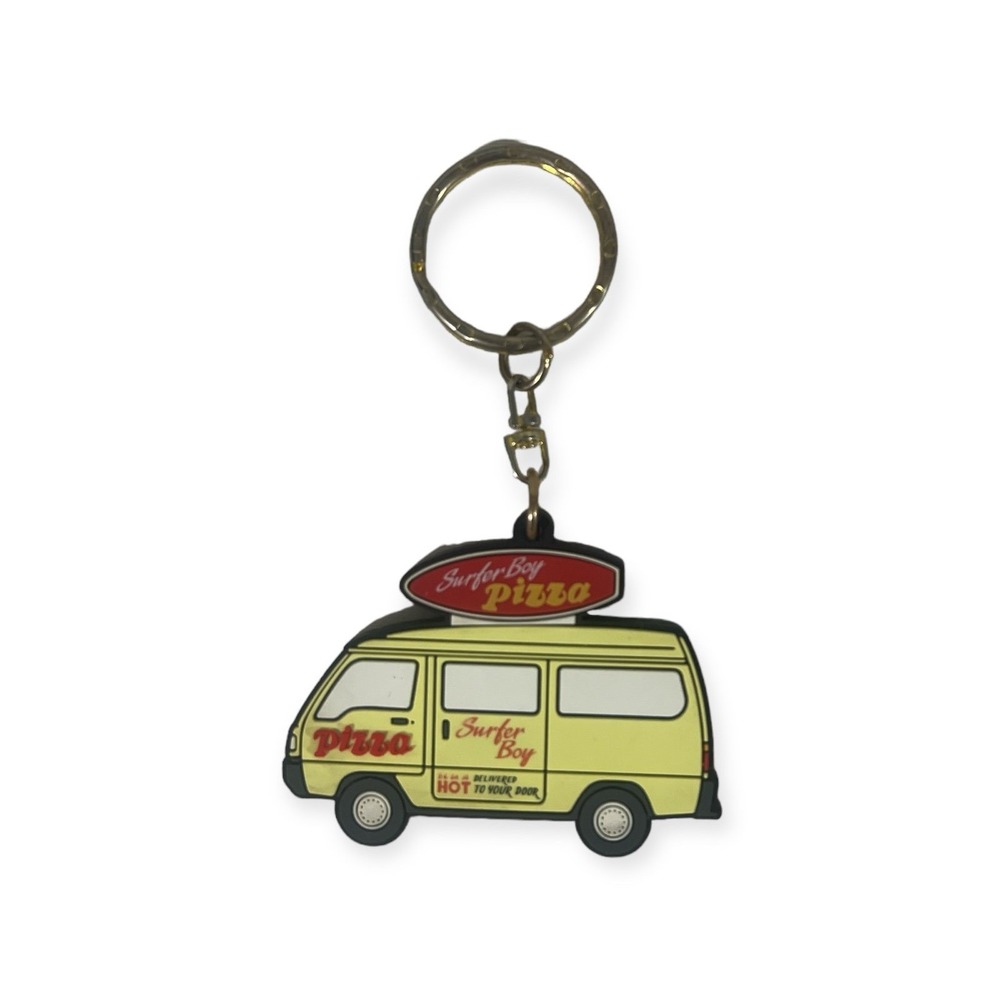 Stranger Things Surfer Boy Pizza keychain 2PD2